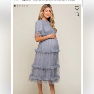 SOLD OUT: Pinkblush Light Blue Polka Dot Maxi Dress